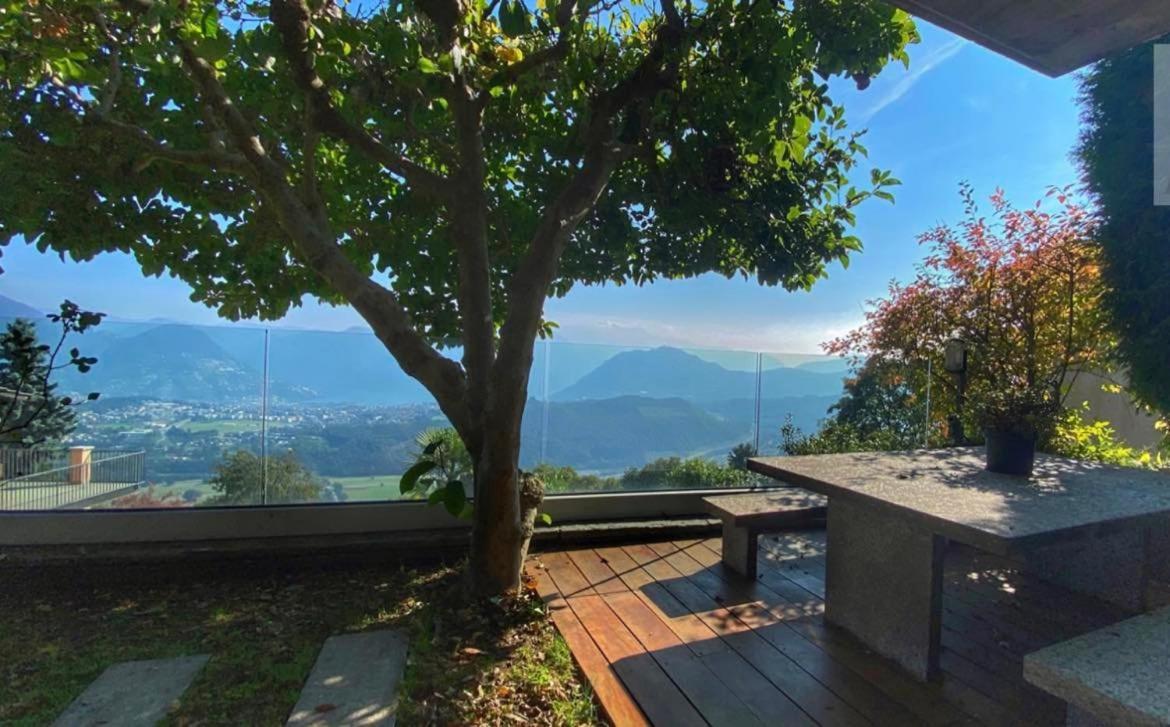 Family Suite With Garden And Amaizing View To Lugano Кадемарио Экстерьер фото